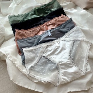 pants bikini ลูกไม้ขอบดำ Bracozy