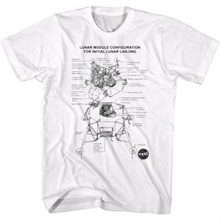 Lunar Module Configuration NASA T-Shirt เสื้อยืดเปล่า เสื้อยืดผู้ชาย_49