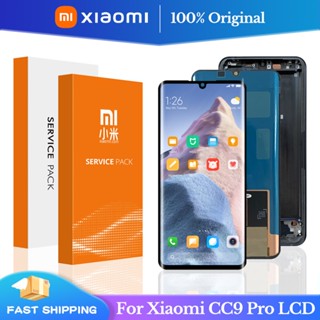 ของแท้ 100% 6.47&amp;quot; อะไหล่หน้าจอสัมผัสดิจิทัล พร้อมกรอบ สําหรับ XiaoMi Mi Note 10 Note 10 Pro Mi CC9 Pro
