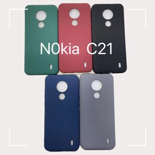 เคสโทรศัพท์มือถือแบบนิ่ม ผิวด้าน บางมาก สีพื้น เรียบง่าย สําหรับ Nokia C21 Plus C21+