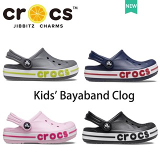 รองเท้า crocs เด็ก KIDS BAYABAND CLOG รองเท้าชายหาดลําลอง ระบายอากาศ กันลื่น สําหรับเด็ก #207019