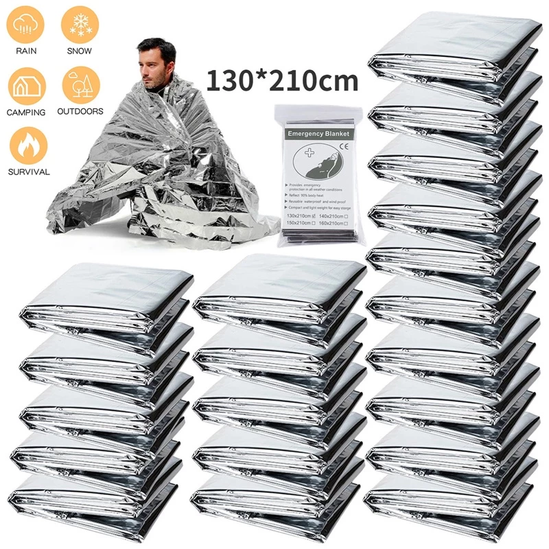 ผ้าห่มฉุกเฉิน Emergency Blanket กันน้ำ สำหรับเดินป่า พกพา - รูปที่ 1