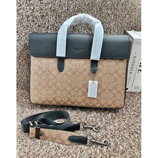 COACH SSULLIVAN PORTFOLIO BRIEF IN SIGNATURE  ((c9873))