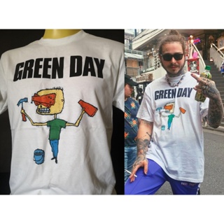 เสื้อยืดเสื้อวงนำเข้า Green Day Nimrod worn by Post Malone Punk Rock Style Vintage T-Shirt_34