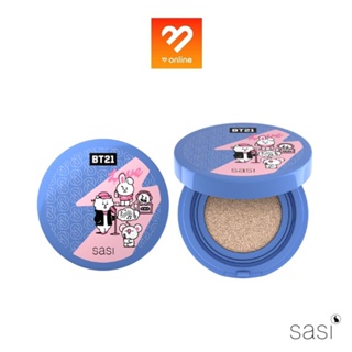 sasi x BT21 Shining Star Smooth Matte Cushion 10g. ศศิ ชายนิ่ง สตาร์ สมูท แมท คุชชั่น รองพื้นคุชชั่น คุมมัน