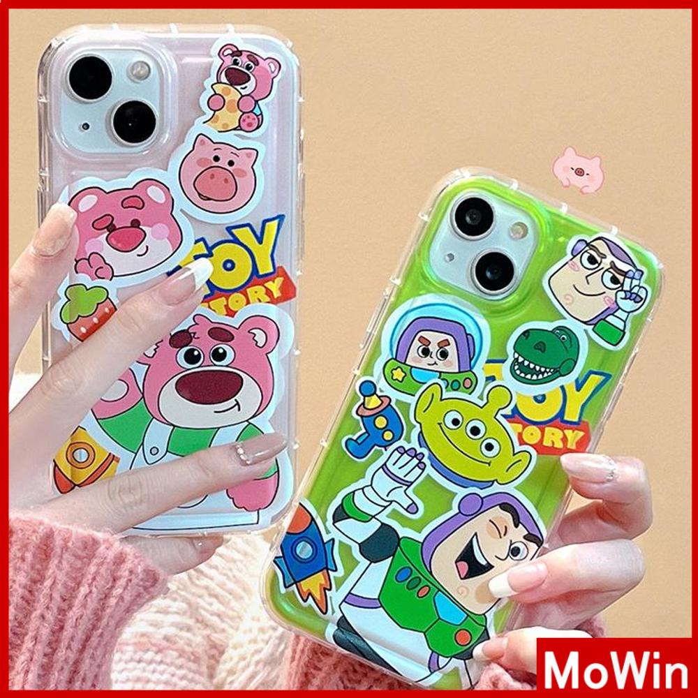 Mowin - เข้ากันได้สำหรับ 15 เคสไอโฟน11 สำหรับ 14 Pro Max เคสไอโฟนเคสใส TPU เคสนิ่มถุงลมเสริมกันกระแทกการ์ตูนน่ารักเข้ากันได้กับ iPhone 13 Pro Max iPhone 12 Pro Max 11 7Plus 8Plus 6Plus XR xs