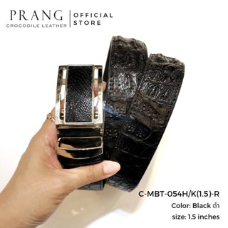 Prang Crocodile Leather Belt เข็มขัดหนังจระเข้ หัวผ่า C-MBT-054H/K(1.5)-R