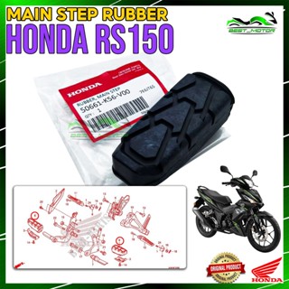 ยางพักเท้า ด้านหน้า ด้านหลัง สําหรับ HONDA RS150 RS 150 R HONDA [ 1 ชุด - 2 ชิ้น ]