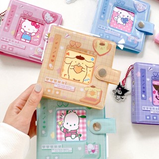 SANRIO อัลบั้มรูปภาพน่ารัก 40 ช่อง 3 นิ้ว พร้อมจี้ซานริโอ้ ไอดอล สําหรับใส่โฟโต้การ์ด เก็บสะสมการ์ด