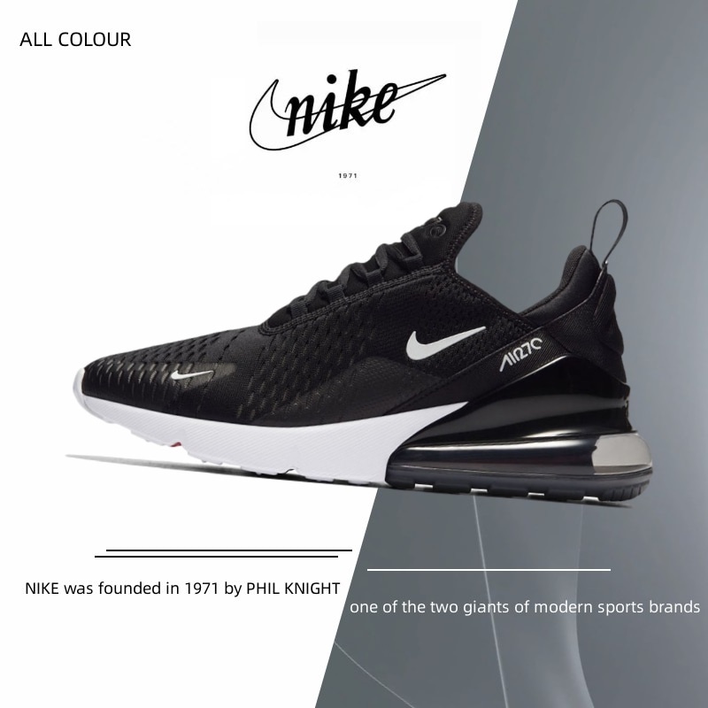 【ร้านส่วนลด】Nike air max 270 รองเท้าวิ่งผู้ชายและผู้หญิง