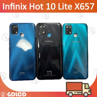 ฝาครอบแบตเตอรี่ด้านหลัง สําหรับ Infinix Smart 5 Hot 10 Lite X657