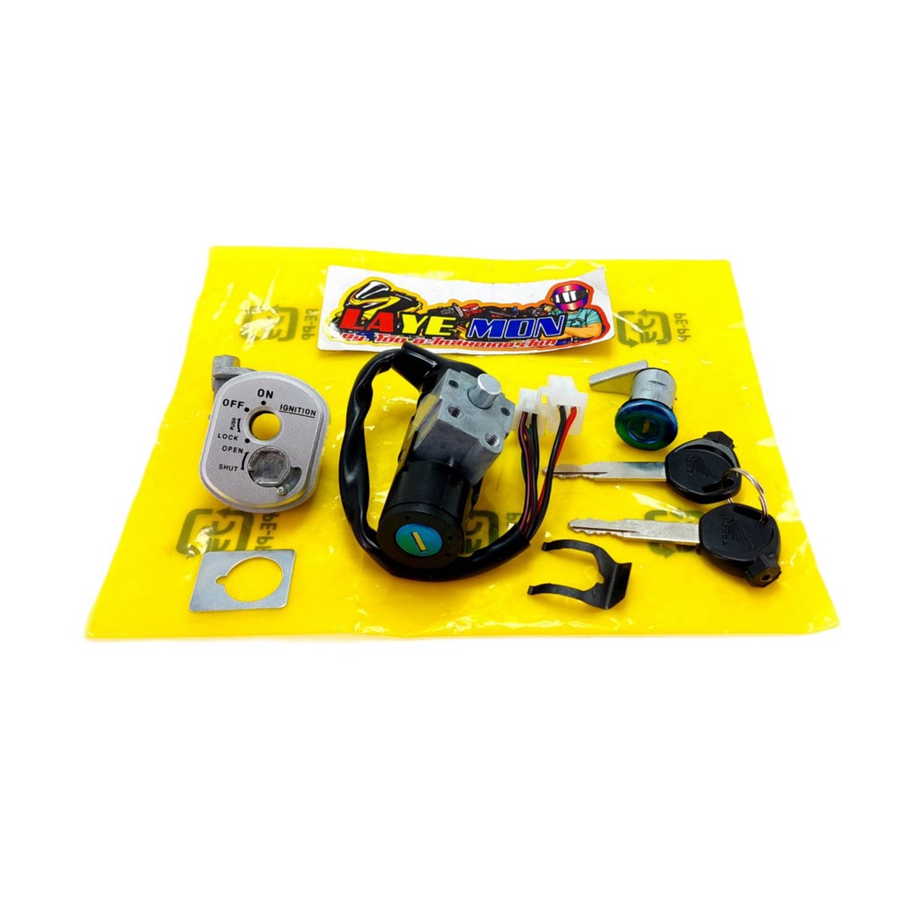 สวิทช์กุญแจ กุญแจมอไซค์ งานแท้ ดิส-ดรัมเบรค Wave100s ปี2005-2008 เวฟ100ยูบ๊อก - รูปที่ 6