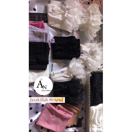 ปลอกแขนลูกไม้+มุ้งมีมุก🌻 Handsock (ปลอกแขนยาว35เซน)