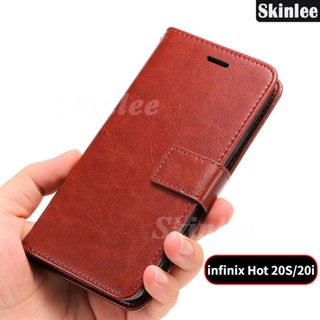 เคสโทรศัพท์มือถือหนัง ฝาพับ พร้อมช่องใส่บัตร ขาตั้งวาง สําหรับ infinix Hot 20S 20 4G 5G 20i Play 20i 20 4G 5G 20S