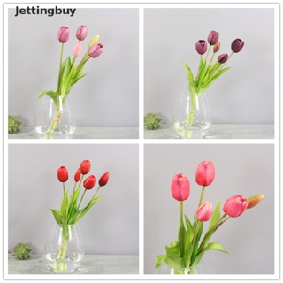 [Jettingbuy] ช่อดอกทิวลิปปลอม ซิลิโคน สําหรับตกแต่งบ้าน พร้อมส่ง