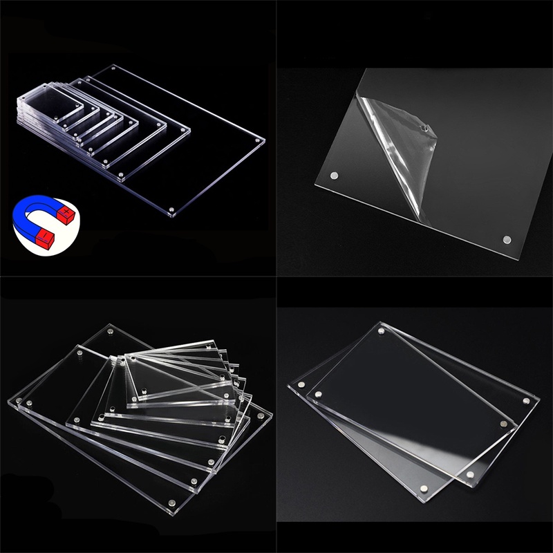 🚚พร้อมส่ง🚚 กรอบรูปอะคริลิคใส กรอบรูปอะคริลิค กรอบรูปสไตล์เกาหลี แผ่นอคิลิคฝังแม่เหล็ก แบบตั้งโต๊ะ สําหรับตกแต่ง - รูปที่ 7