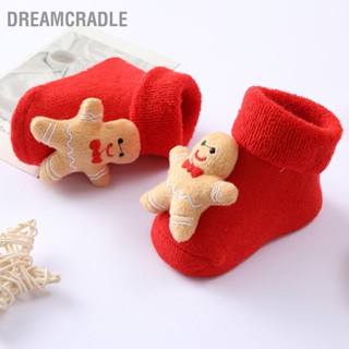 BDreamcradle ถุงเท้ายาว ผ้าฝ้ายถัก ยืดหยุ่น ระบายอากาศ สีแดง อบอุ่น สําหรับเด็กทารก อายุ 0 Xe2 X80 X911 นิ้ว