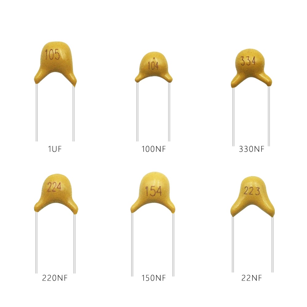 10pcs คาปาซิเตอร์ ตัวเก็บประจุ เซรามิค 50v 1pF ~ 10uF 10pf monolithic ceramic capacitor