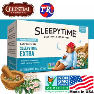 Celestial Seasonings Sleepytime Extra  ซีเลสเทียล ใบชา ช่วยให้นอนหลับ 1.75กรัม x20ซอง