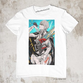 เสื้อยืดสีขาว Anime Shirt Chainsaw Man - Denji Makima Ver1.1 Anime Shirtเสื้อยืด เสื้อยืดสีพื้น_45