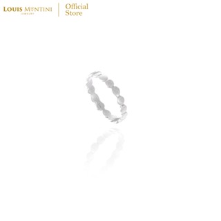 Louis Montini (Jewelry) Sterling Silver 925 Ring แหวนเงินแท้ 92.5% แหวนผู้หญิง รูปวงกลม LJRG07