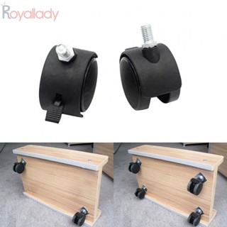 #ROYALLADY#Casters Rollerblade Style Soft Wheel 3" Office Chair 5pcs/kit Axle Ball