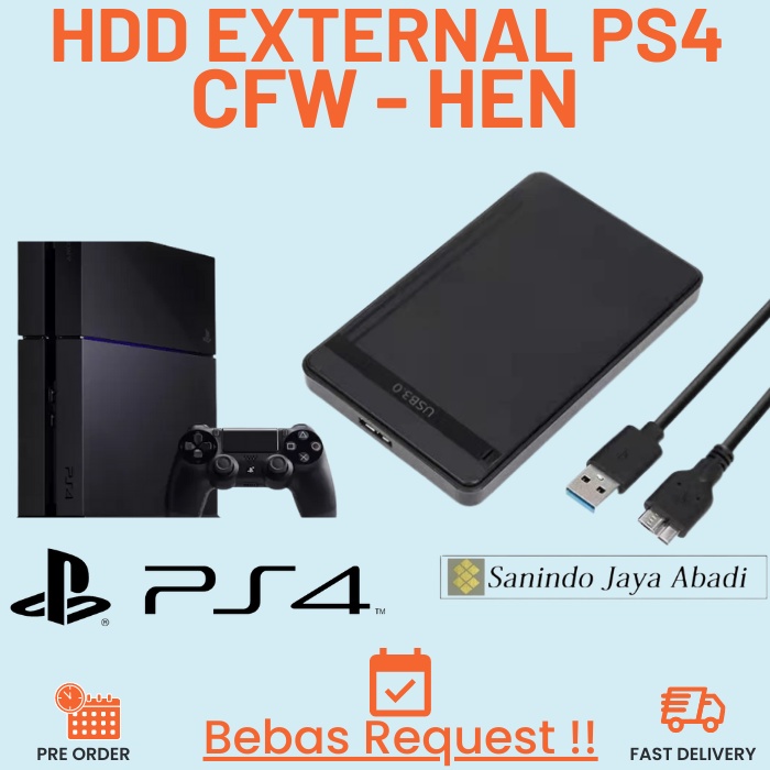 Ps4 HARD DISK HDD 500GB EXTERNAL CFW HEN ฟรีเลือกขอ EXTERNAL HARD DISK