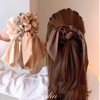 พร้อมส่งในไทย!!ยางรัดผมผูกโบว์ น่ารักคุณภาพดี ยางมัดผม โบว์ผูกผม กิ๊บติดผม