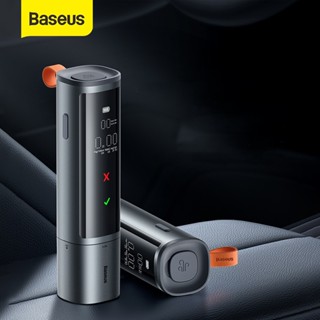 Baseus เครื่องทดสอบแอลกอฮอล์ เครื่องตรวจจับอากาศ ประเภทเป่าลม รถ การตรวจจับการเมา การตรวจสอบการเมาะ การขับขี่ บ้าน รถ ลมหายใจ ความแม่นยําสูง