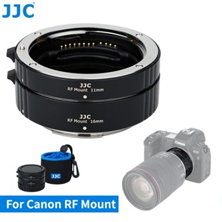 JJC AET-CRFII ท่อต่อขยายอัตโนมัติ Canon RF อะแดปเตอร์เลนส์ถ่ายภาพมาโครโฟกัสอัตโนมัติสำหรับเลนส์และกล้อง Canon RF Mount Canon EOS R50 R10 R8 R7 R6 Mark II R5 R3 RP Ra R