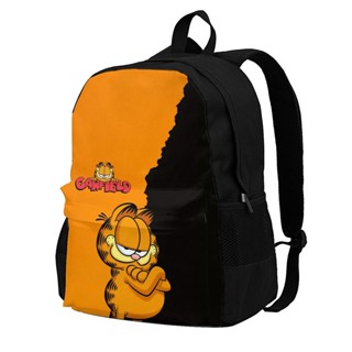 Garfield กระเป๋าเป้สะพายหลัง กระเป๋านักเรียน ใส่แล็ปท็อป ลายการ์ตูน น้ําหนักเบา อเนกประสงค์ สําหรับทุกเพศ