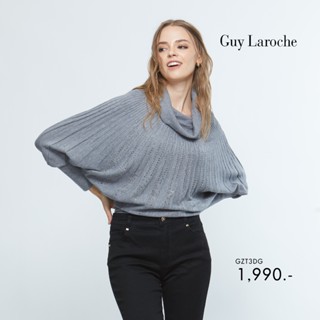 Guy Laroche เสื้อผู้หญิง COZY KNIT : เสื้อเบราส์ผ้าถัก แต่งรีดสตัดด้านหน้า (GZT3DG)