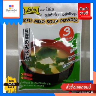 Lobo Tofu Miso Soup 30g UOU Import โปร 1 แถม 1Lobo Tofu Miso Soup 30g UOU Import Promo buy 1 get 1 free