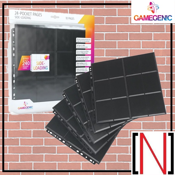 [FilePage][ไส้แฟ้ม] Gamegenic 24-Pocket pages Side-Loading Pages 10 แผ่น