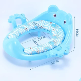 👶พร้อมส่ง👶ฝารองนั่งชักโครกเด็ก ที่รองชักโครกเด็ก ชักโครกเด็ก เอาแขนมา เพิ่มขนาด pp วัสดุ