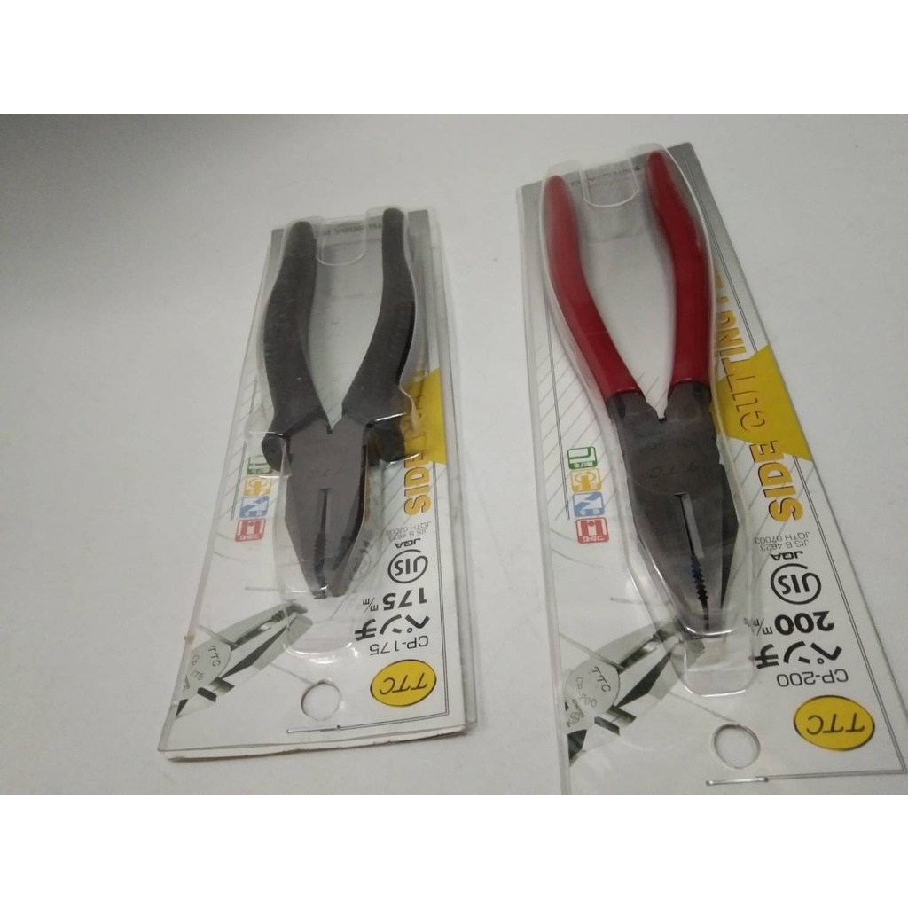 TTC คีมปากจิ้งจก คีมปากจรเข้ มีสปริง ด้ามบาง กันไฟแรงต่ำ 220V TTC รุ่น CP-175 (7