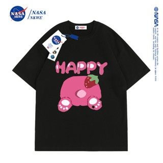 เสื้อยืดใหม่ เสื้อยืดแขนสั้นลําลอง คอกลม ผ้าฝ้าย ทรงหลวม พิมพ์ลาย NASA สวมใส่สบาย แฟชั่นสําหรับสตรี_49