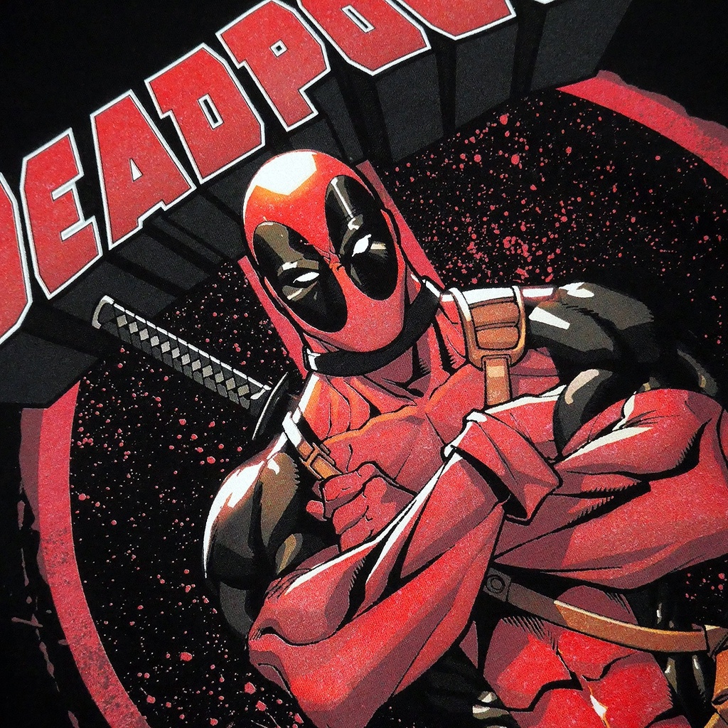 Power 7 Shop เสื้อยืดการ์ตูน มาร์เวล เสื้อยืด DEADPOOL ลิขสิทธ์แท้ MARVEL COMICS T-SHIRTS (MVX-320) — صورة 4
