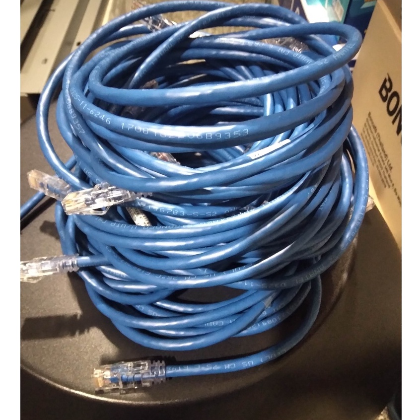CAT6 NetConnect Patch Cord แท้มือสองสภาพดีส่งความเร็วที่ 10Mbps, 100Mbps, 1000Mbps,