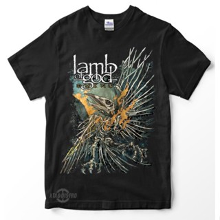 เสื้อยืด พิมพ์ลาย lamb of god 5 OMENS Premium lamb of god kaos สําหรับผู้ชาย