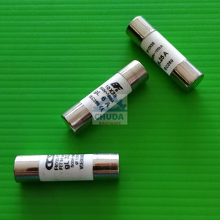 ฟิวส์ เซรามิค ตู้ไฟ ตู้คอนโทรล R015 Ceramic Fuse gG gL NH Fuse 10x38mm 500Vac 2A ถึง 32A #C10x38-gL (1 ตัว)