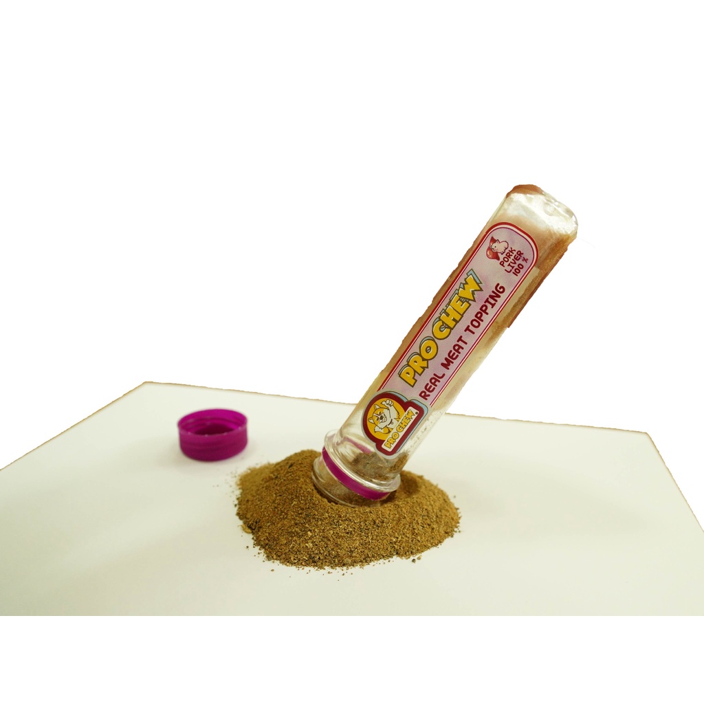 โปวชิว ผงโรยอาหารจากเนื้อสัตว์แท้ๆ ปลอดภัยไม่ปรุงรส สำหรับสัตวเลี้ยง PROCHEW Real Meat Topping  for Pets - รูปที่ 6