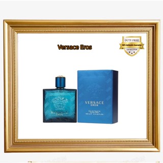 เคาน์เตอร์ของแท้ 💯 Versace Eros Eau De Toilette EDT 100ml Perfume for Men น้ำหอมผู้ชาย