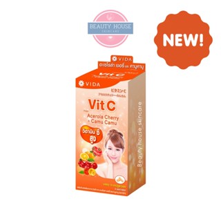 [1กล่อง=6ซอง] วีด้า วิตซี จาก อะเซโรล่า เชอรี่ และ คามู คามู 🍊 Vit C From Acerola Cherry &amp; Camu Camu