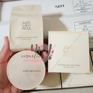 (🌼แท้ / พร้อมส่ง🌼) รุ่นใหม่! JUNG SAEM MOOL SKIN NUDER COVER LAYER CUSHION SPF50+ / PA+++ (มีรีฟิลแถม)