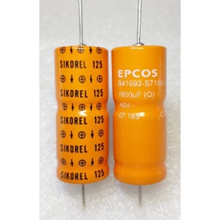 Epcos Sikorel 1800uf 40v 125° (หางหนู) capacitor ตัวเก็บประจุ คาปาซิเตอร์