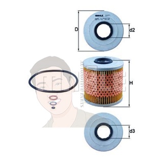 OX 91D กรองน้ำมันเครื่อง (BMW M40, M42 / 3 (E30 E36), 5 (E34) ปี88