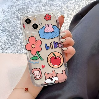 เคสโทรศัพท์มือถือ ลายดอกไม้ สุนัขน่ารัก สําหรับ iphone 14promax 11 13 12 7Plus 6 6s XR X XS Max