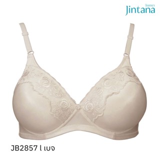 Jintana เสื้อชั้นใน (ไม่เสริมโครง) รุ่น Basic Bra รหัส JB2857 สีเบจ