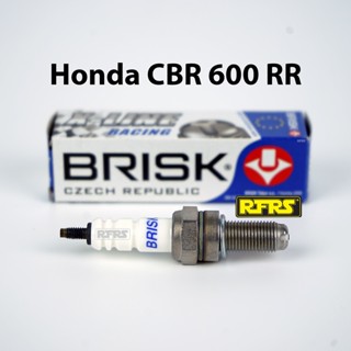 หัวเทียน BRISK X-Line 4 เขี้ยว แกนเงิน Honda CBR 600 RR Spark Plug (8X21ROA) รองรับทุกน้ำมัน Made in EU